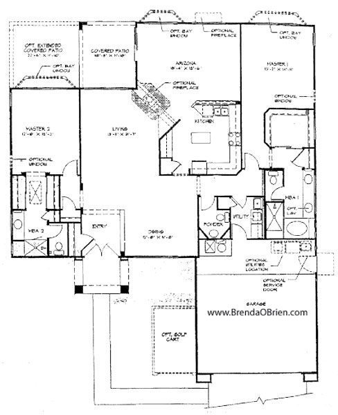 Skyline Model Floor Plan - 2 Bedrooms