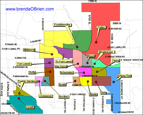 Northeast Tucson Elementary School Map
